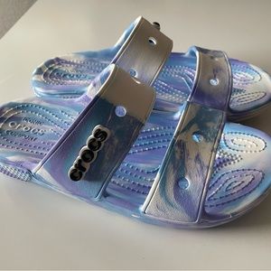 NWOT Classic Crocs Sandals - Marbled Tie Dye
